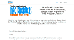 Desktop Screenshot of infoproductsfromscratch.com