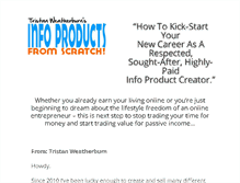 Tablet Screenshot of infoproductsfromscratch.com